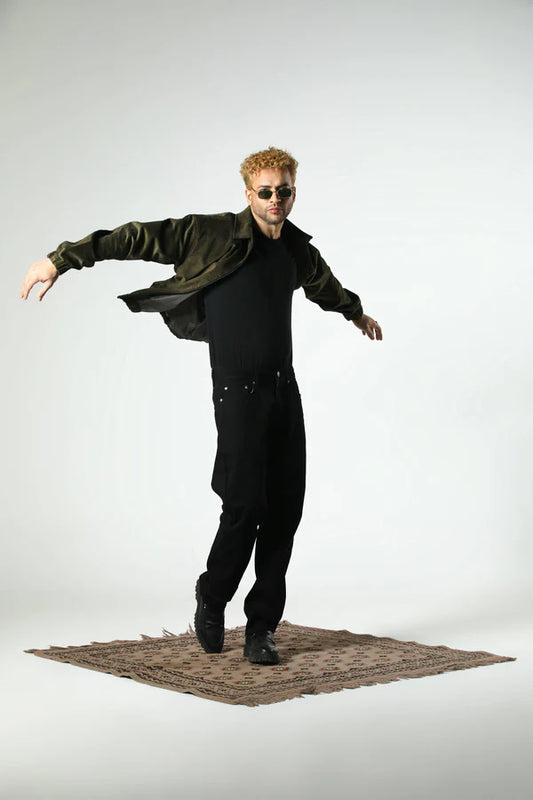 RULER CORDUROY JACKET (OLIVE)