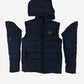 Men’s 3-in-1 Detachable Puffer Jacket with Removable Hood & Sleeves