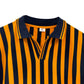 Men’s Long Sleeve Striped Polo Shirt