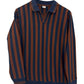 Men’s Long Sleeve Striped Polo Shirt