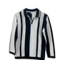 Men’s Long Sleeve Striped Polo Shirt