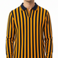 Men’s Long Sleeve Striped Polo Shirt
