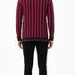 Men’s Long Sleeve Striped Polo Shirt