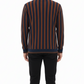 Men’s Long Sleeve Striped Polo Shirt