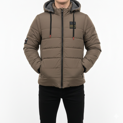 Men’s 3-in-1 Detachable Puffer Jacket with Removable Hood & Sleeves