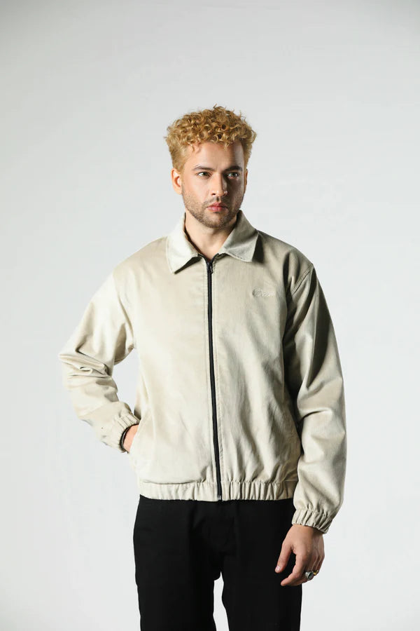 RULER CORDUROY JACKET (CREAM)