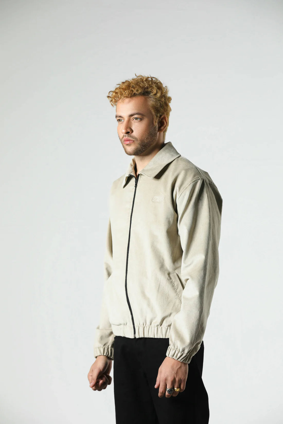 RULER CORDUROY JACKET (CREAM)