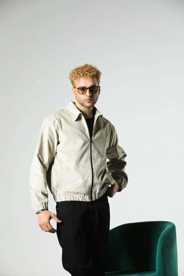 RULER CORDUROY JACKET (CREAM)